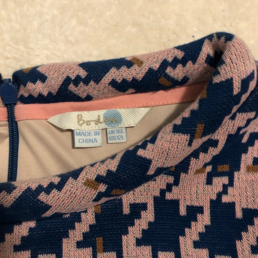 BODEN SIXTIES JACQUARD DRESS, EXCELLENT CONDITION - Picture 3 of 4